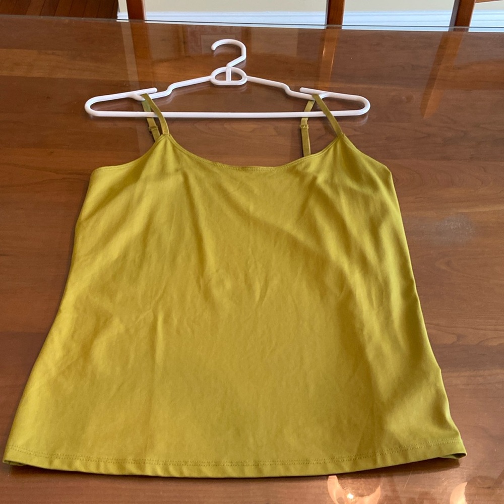 Chartreuse Spaghetti Strap Camisole. NWOT.